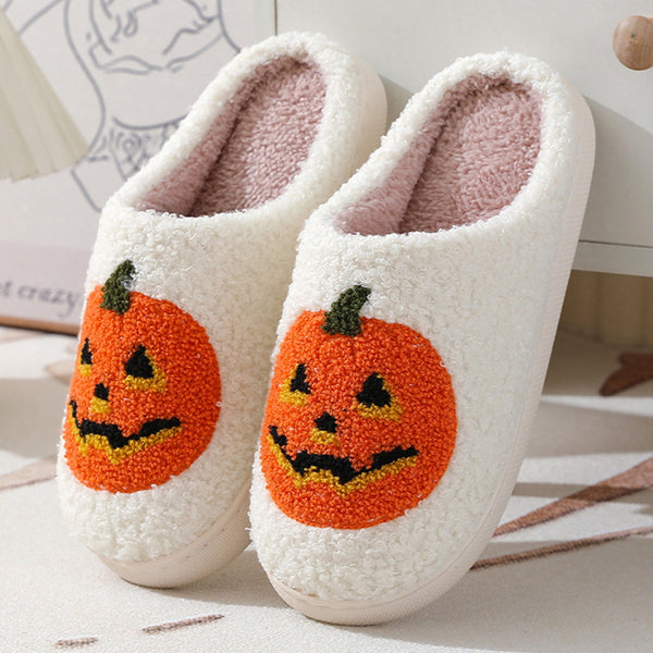 Halloween Pumpkin Cartoon Slippers (Men and Women)