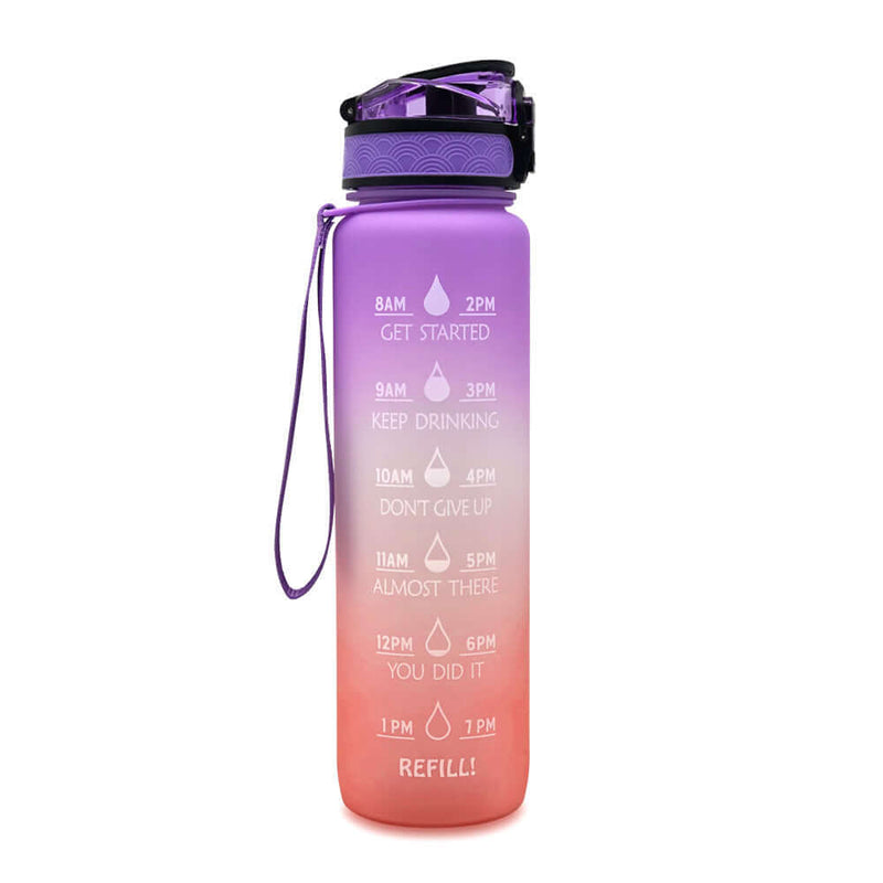 1L Motivational Sports fitness water Bottle