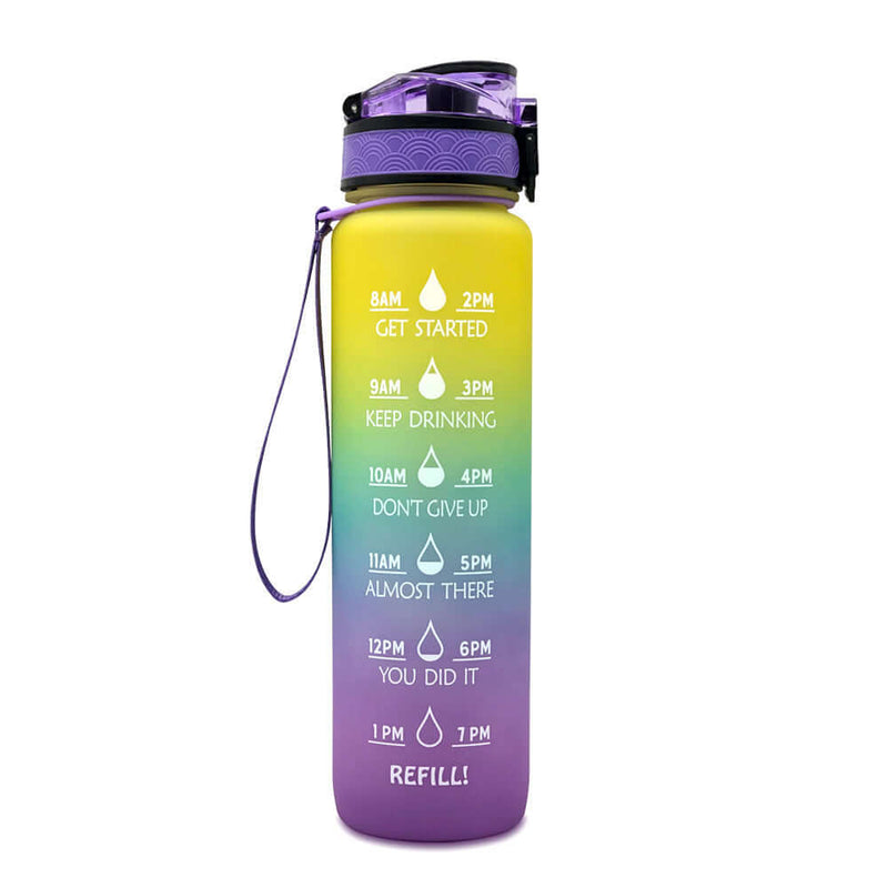 1L Motivational Sports fitness water Bottle