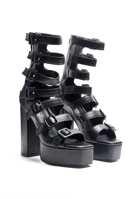 LONDON RAG SAROUCHI CAGED HIGH HEEL BUCKLE