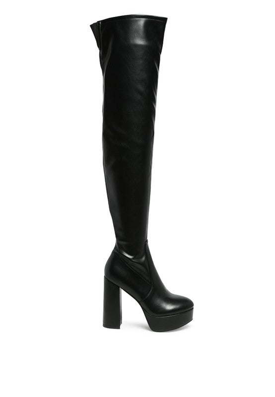 BLOCK OVER THE KNEE BOOTS