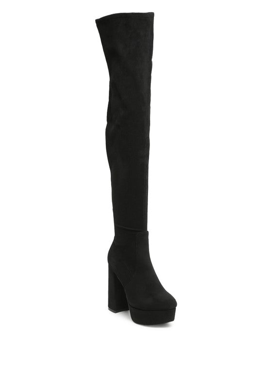 BLOCK OVER THE KNEE BOOTS