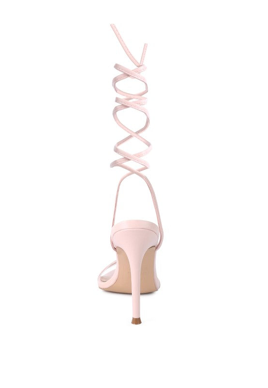 SPHYNX HIGH HEEL LACE UP SANDALS