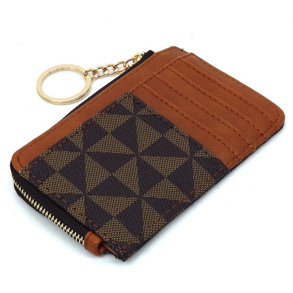 PM Monogram Card Holder Keychain Wallet