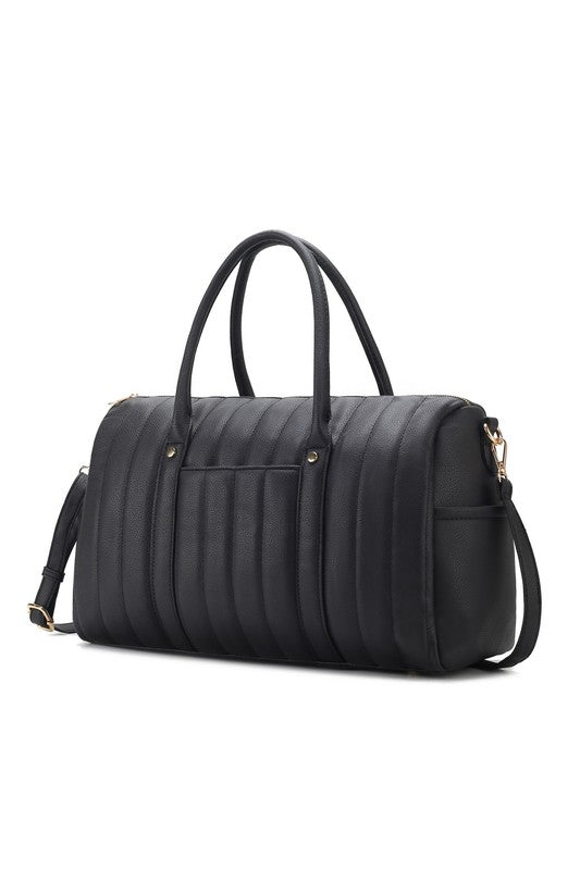 MFK Collection Luana Quilted Duffle Bag by Mia K