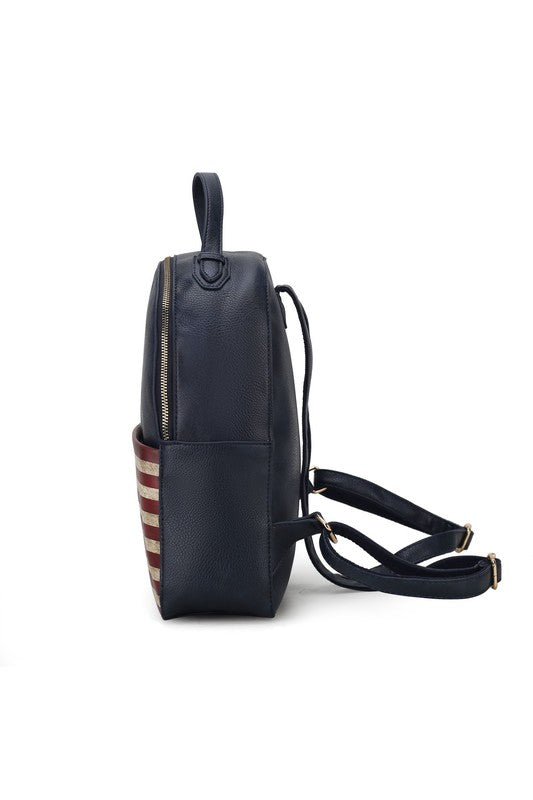 MKF Collection Briella FLAG Backpack by Mia K