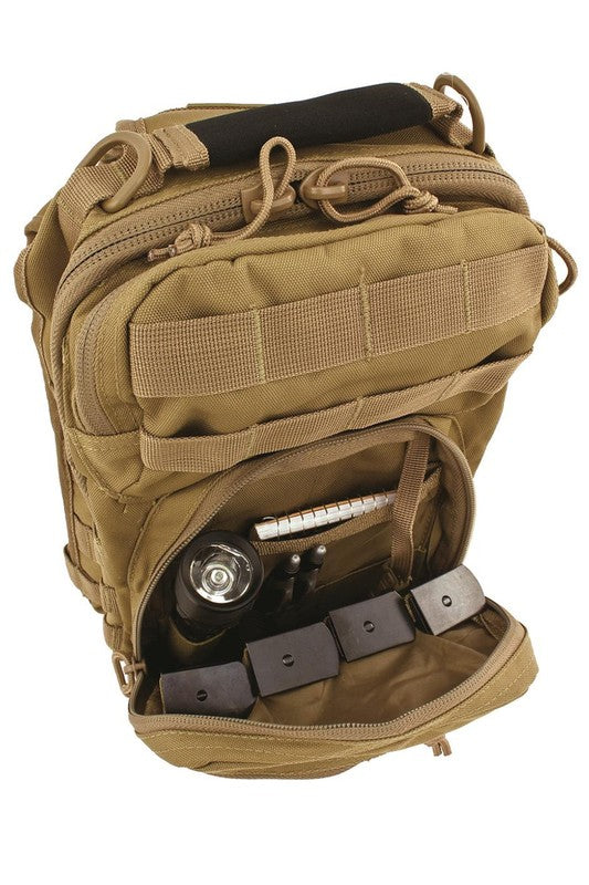 Military Canvas Concealed Sling Backpack