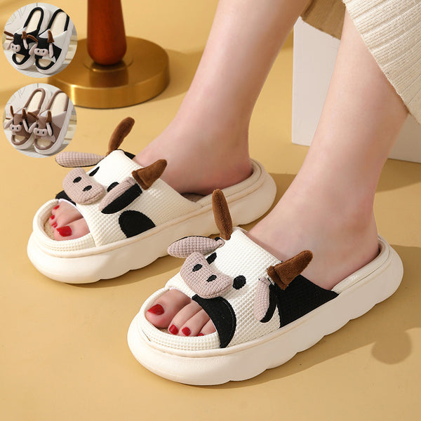 Cute Cartoon Cow Slippers