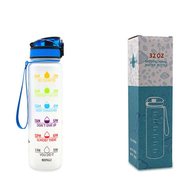 1L Motivational Sports fitness water Bottle