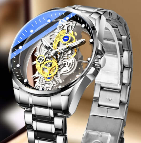 Men's Watch Skeleton Quartz Watch