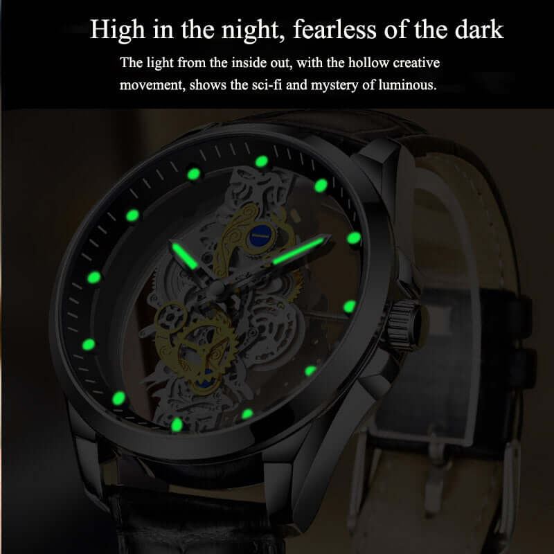 Men's Watch Skeleton Quartz Watch