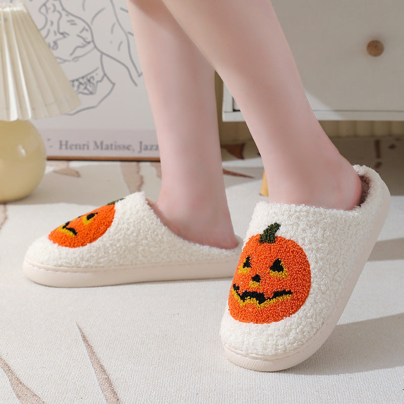 Halloween Pumpkin Cartoon Slippers (Men and Women)