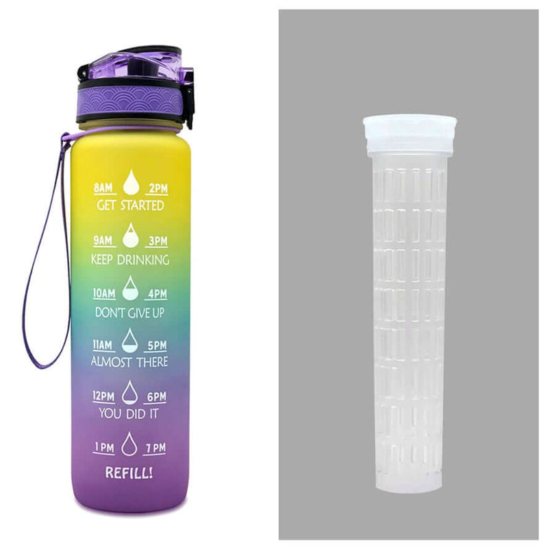 1L Motivational Sports fitness water Bottle