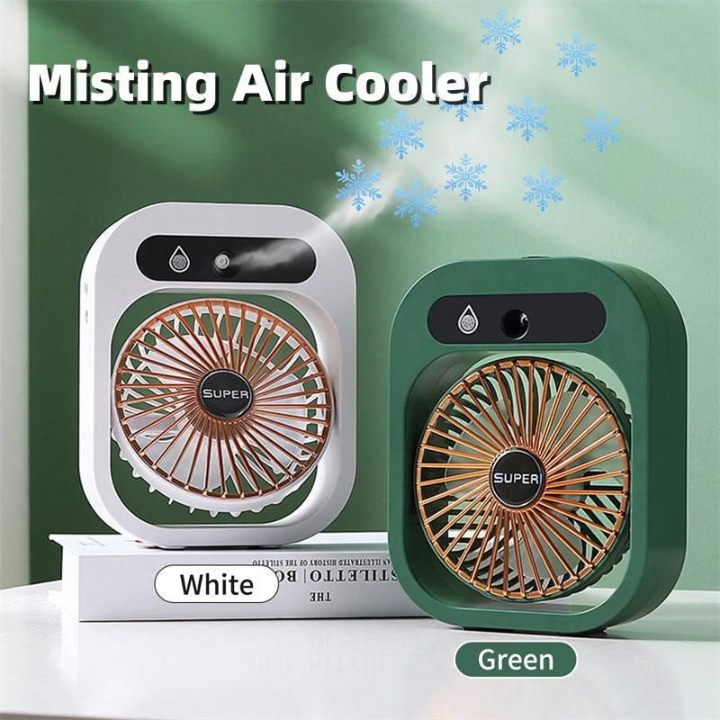 2-in-1 USB Misting Fan & Humidifier | Portable Cooling