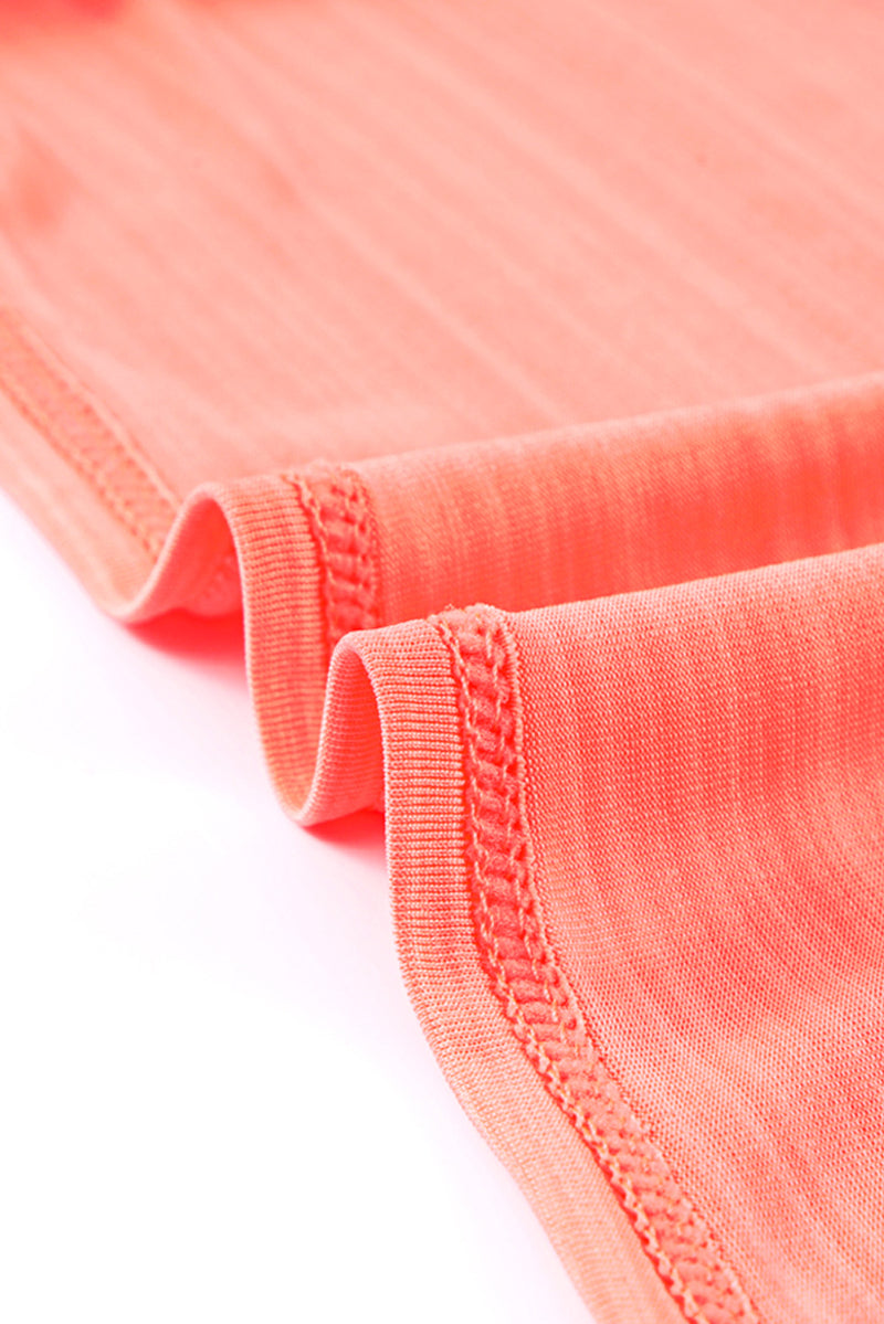 Pink Geometric Print Lined Racerback Tankini Swimsuit