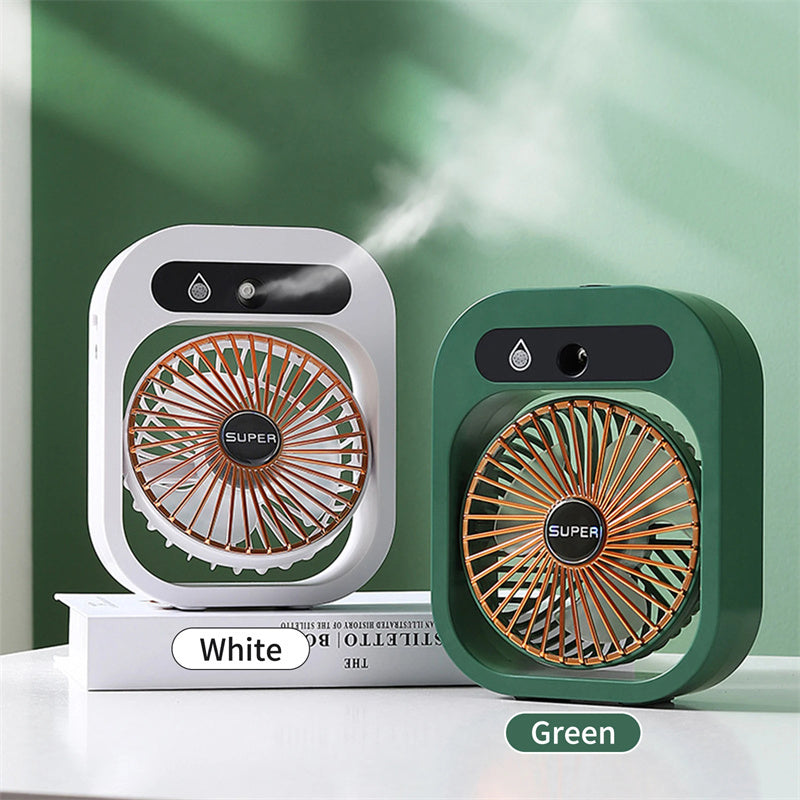 2-in-1 USB Misting Fan & Humidifier | Portable Cooling