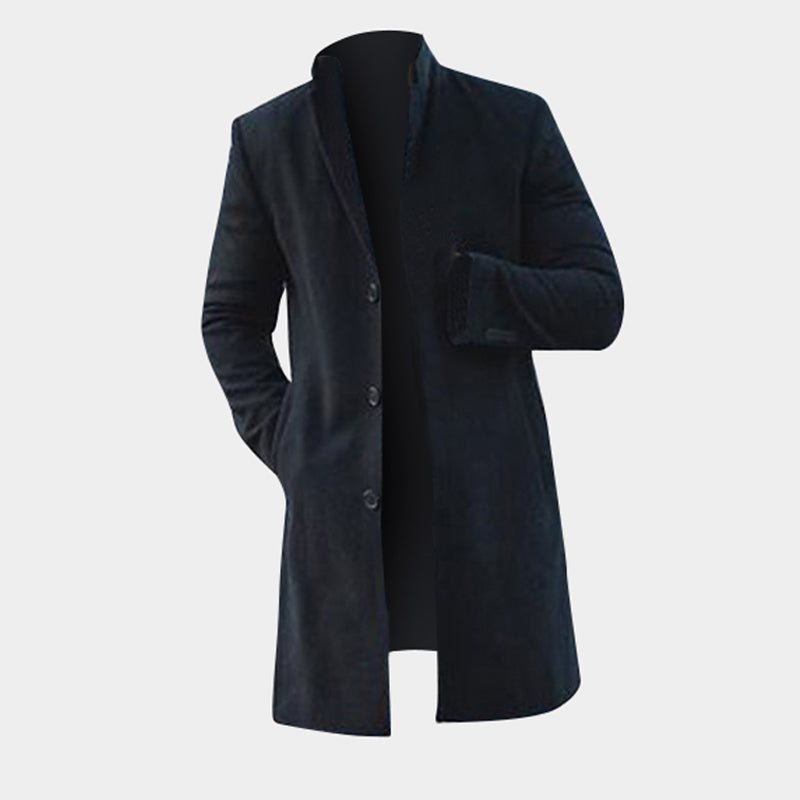 Fashion Winter Men's Long Trench Long Coat