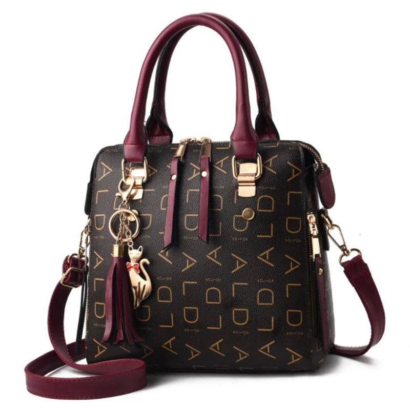 Fashion  PU Leather Letter Handbag