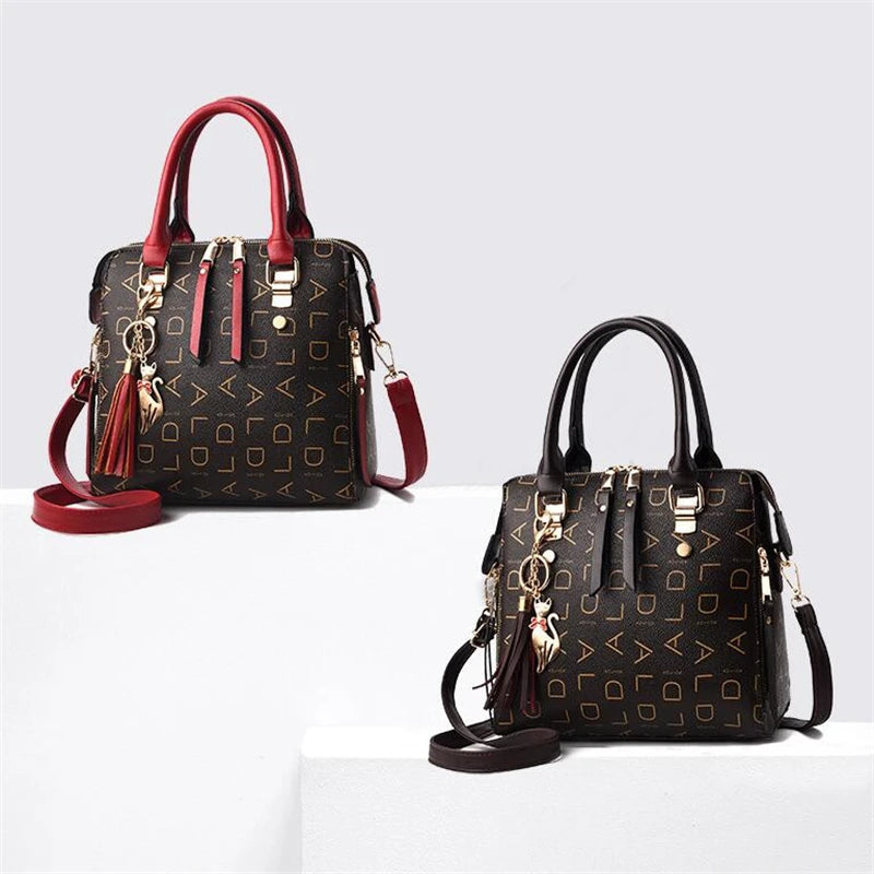 Fashion  PU Leather Letter Handbag