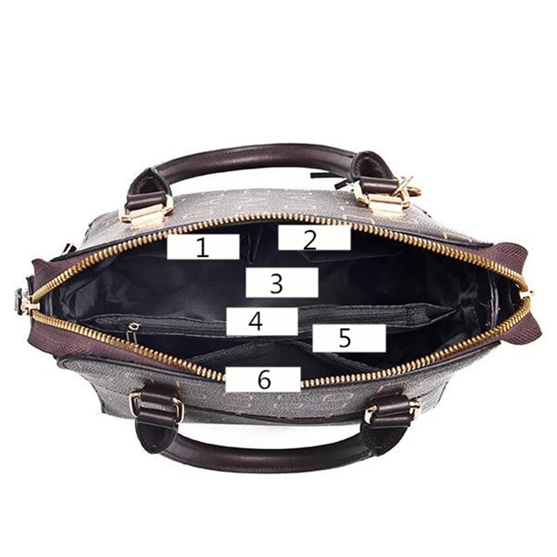 Fashion  PU Leather Letter Handbag