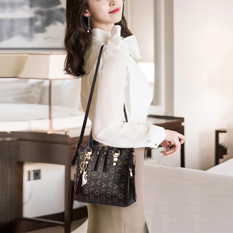 Fashion  PU Leather Letter Handbag