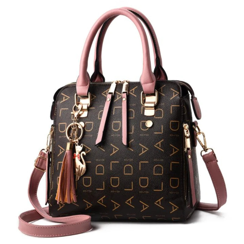 Fashion  PU Leather Letter Handbag