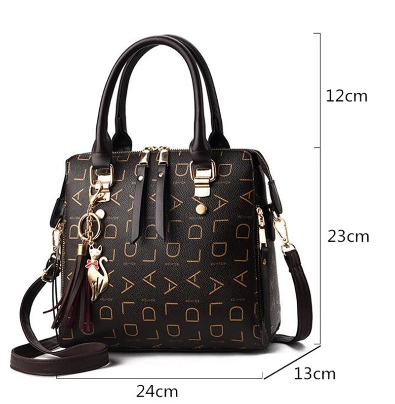 Fashion  PU Leather Letter Handbag