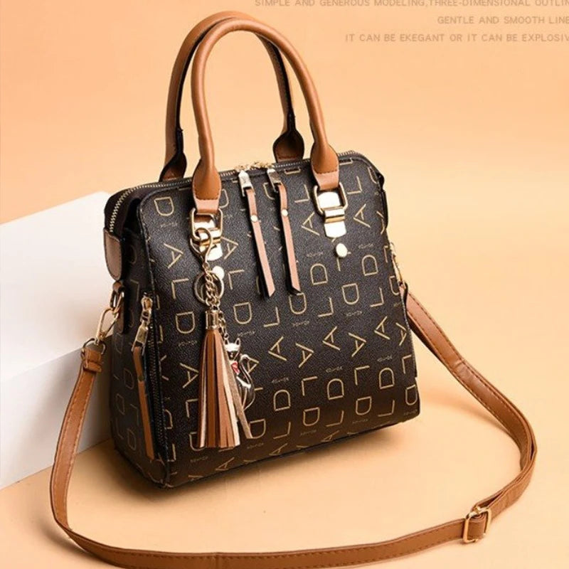 Fashion  PU Leather Letter Handbag