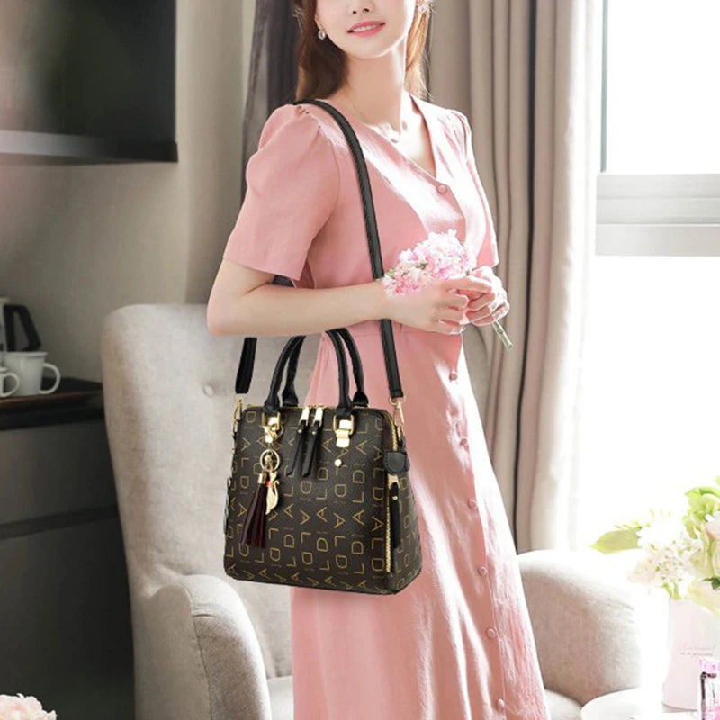 Fashion  PU Leather Letter Handbag