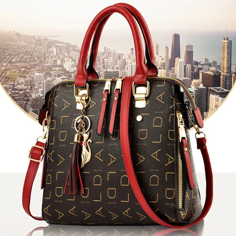 Fashion  PU Leather Letter Handbag