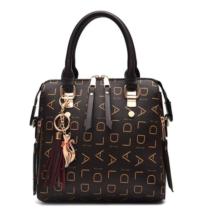 Fashion  PU Leather Letter Handbag