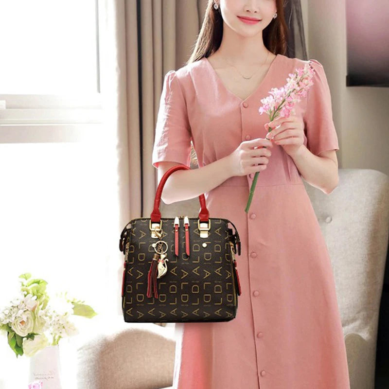 Fashion  PU Leather Letter Handbag