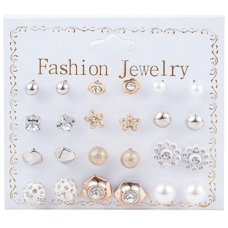 12~36 Pair Fashion Earring Sert