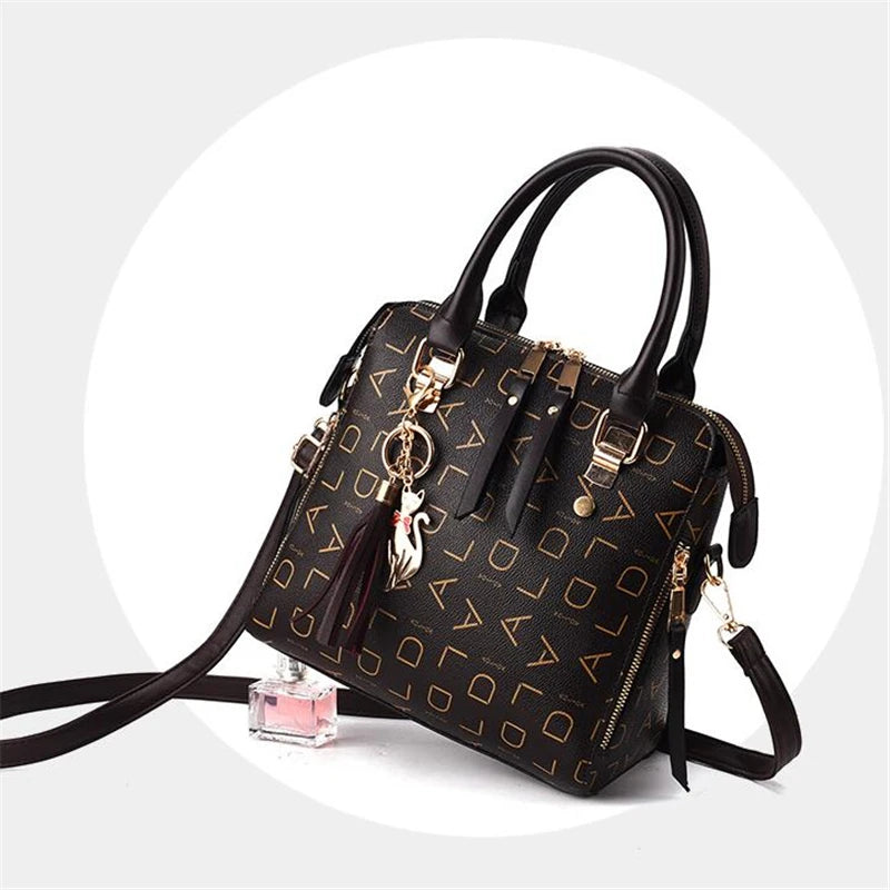 Fashion  PU Leather Letter Handbag