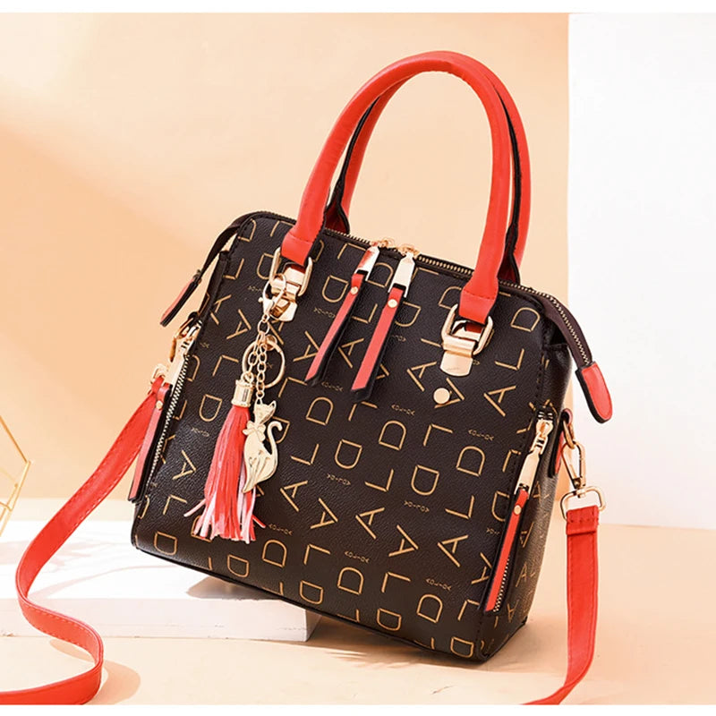 Fashion  PU Leather Letter Handbag