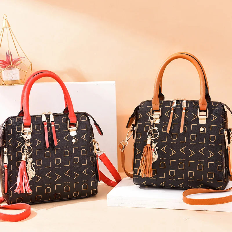 Fashion  PU Leather Letter Handbag