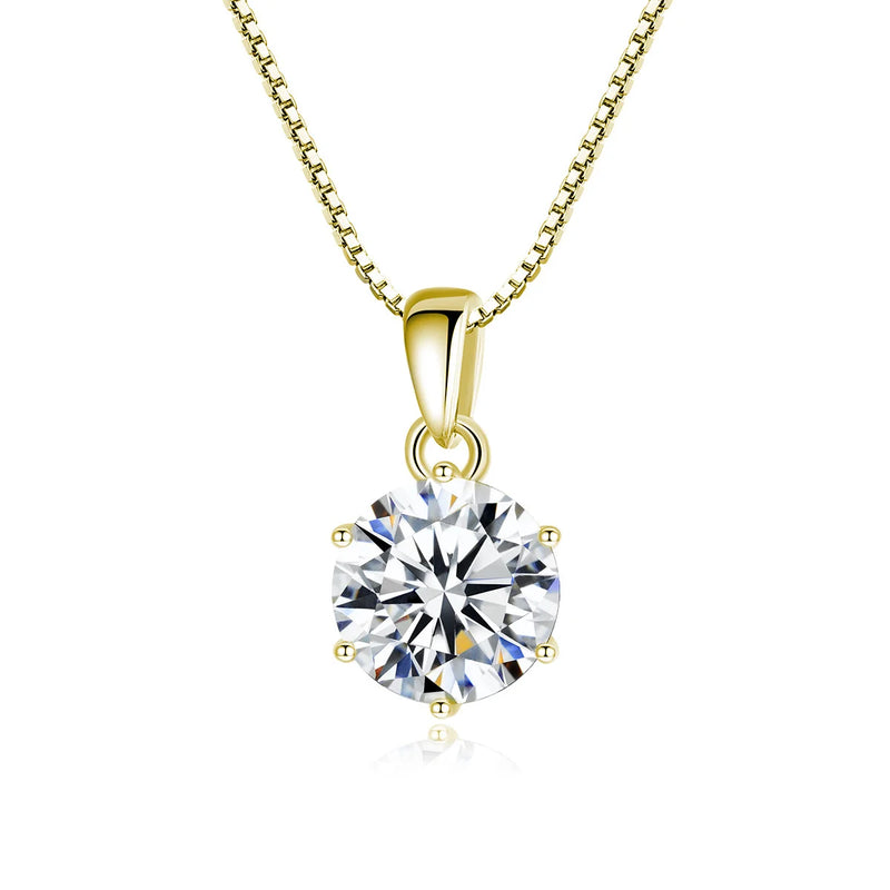 Certified Moissanite Pendant Necklace