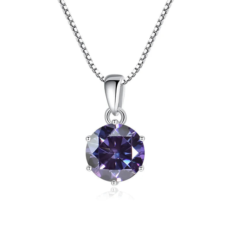 Certified Moissanite Pendant Necklace