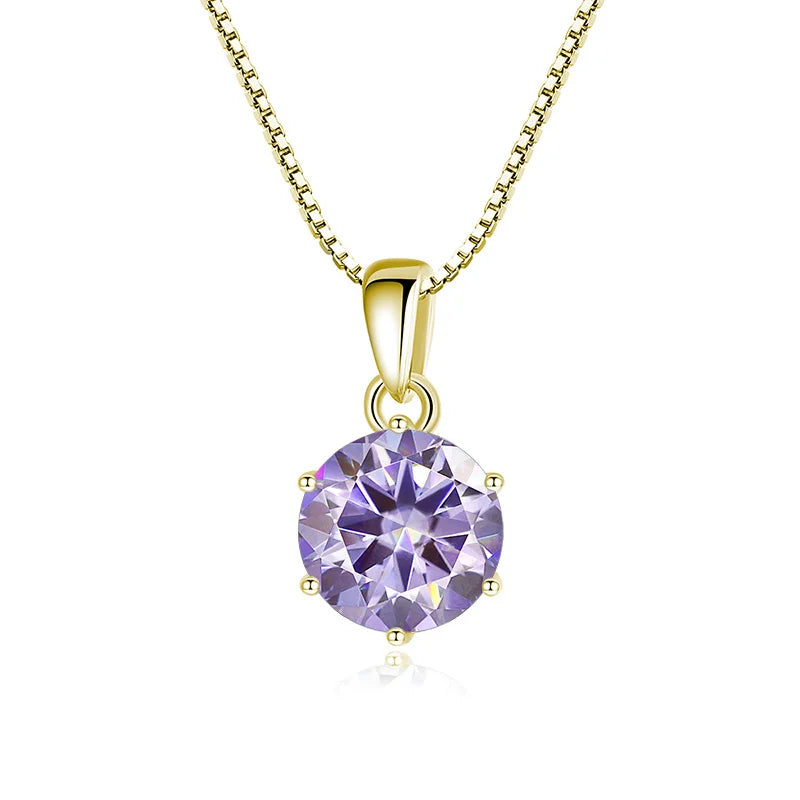 Certified Moissanite Pendant Necklace