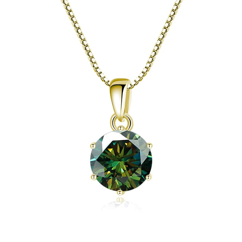 Certified Moissanite Pendant Necklace