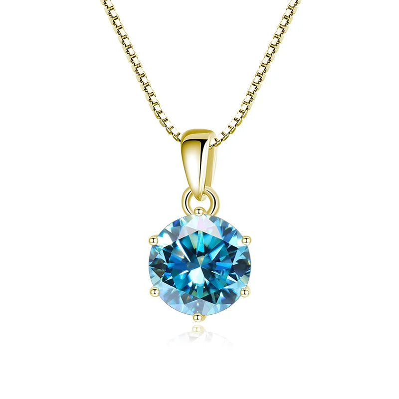 Certified Moissanite Pendant Necklace