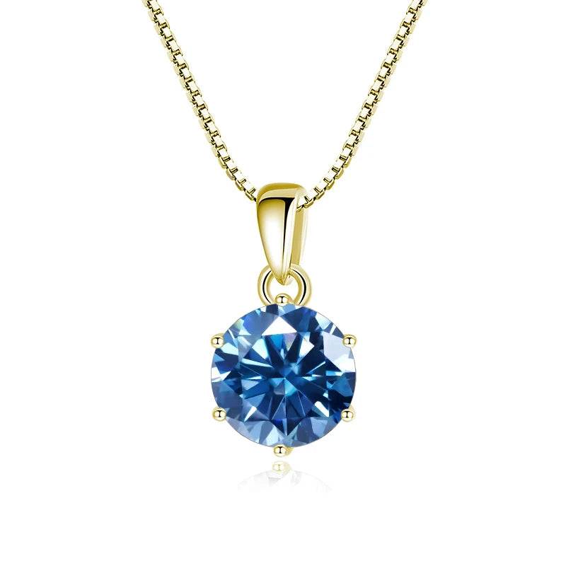 Certified Moissanite Pendant Necklace