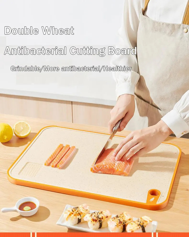 Wheat Straw Double-Sided Antibacterial Cutting Board