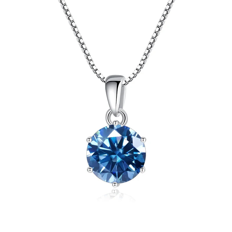 Certified Moissanite Pendant Necklace