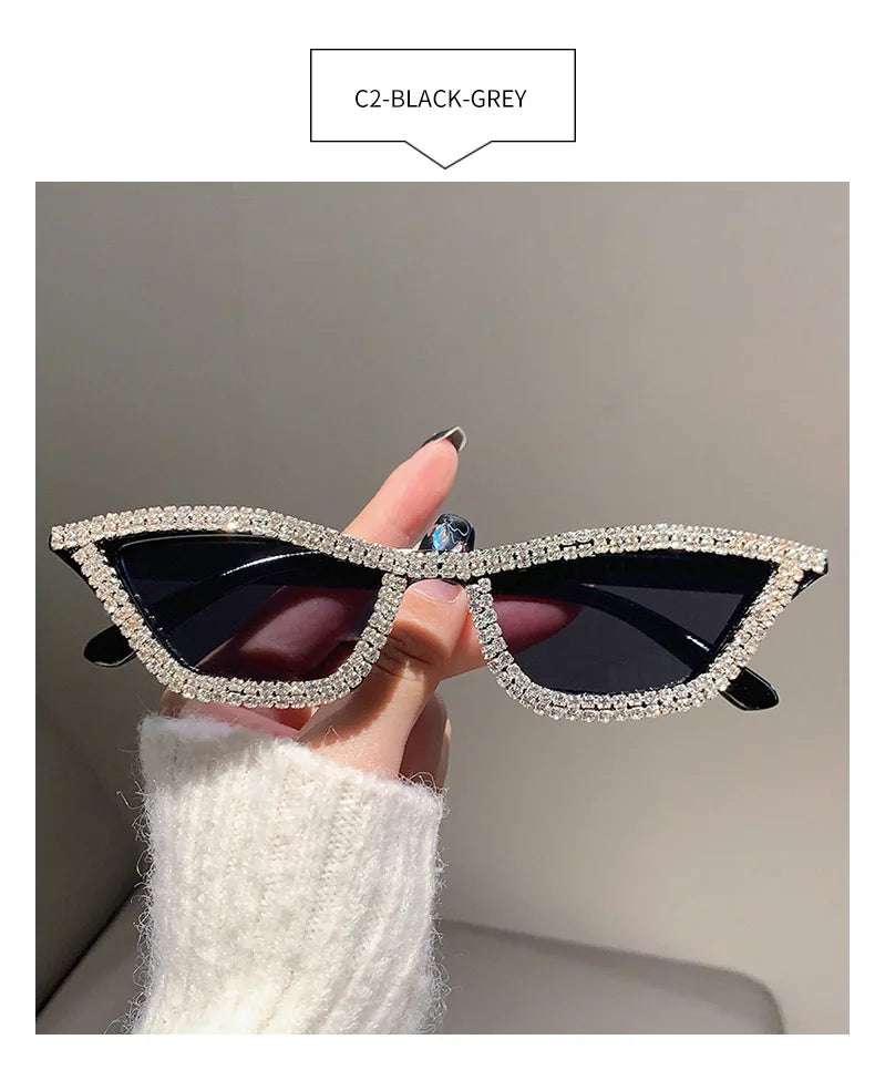 Cateye Rhinestone Sunglasses