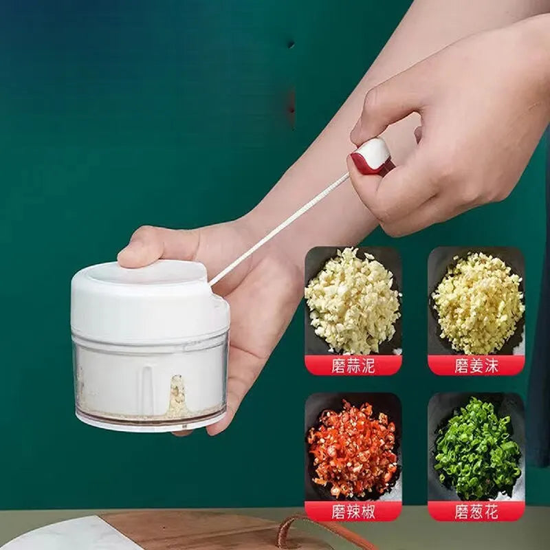 Plastic garlic vegetable crusher