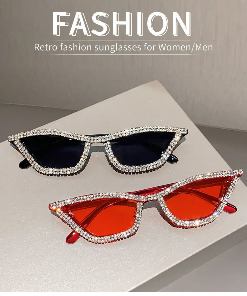 Cateye Rhinestone Sunglasses