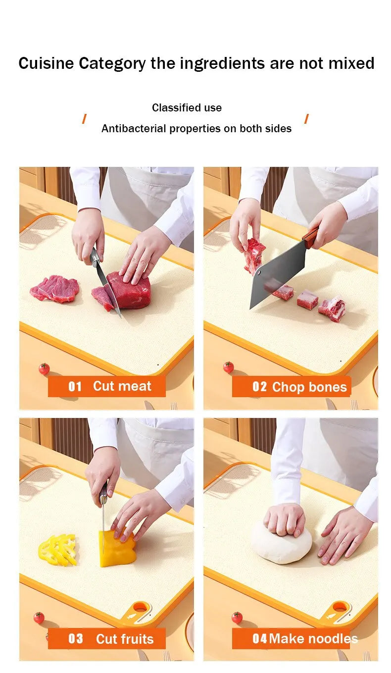 Wheat Straw Double-Sided Antibacterial Cutting Board