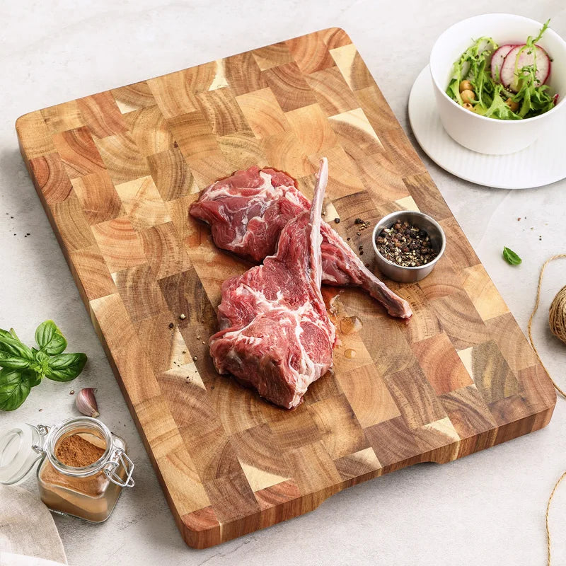 HEZHEN Premium Acacia Wood Splicing Chopping Board