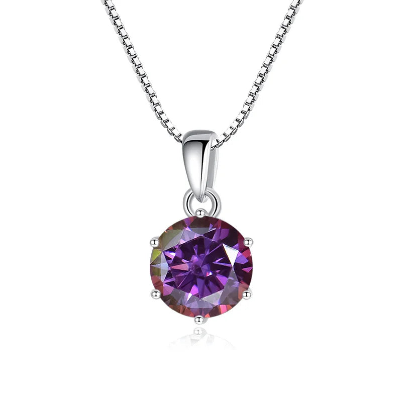 Certified Moissanite Pendant Necklace